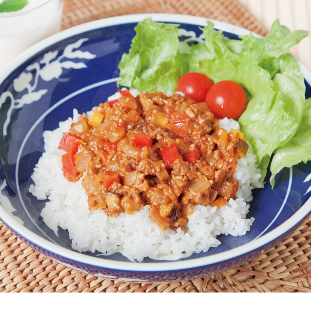 夏野菜の簡単ドライカレー 天使のララとカンタンおいしいレシピ