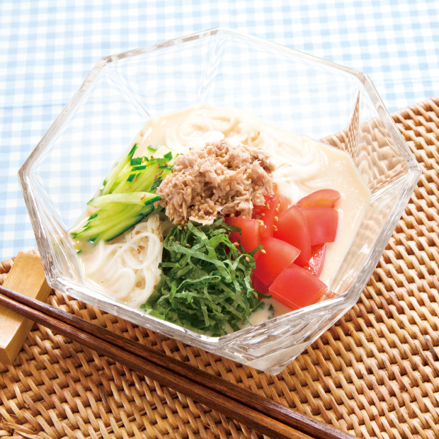 栄養丸ごと♪ 豆乳スープそうめん 天使のララとカンタンおいしいレシピ