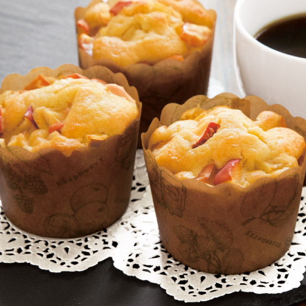 天使のララとカンタンおいしいレシピ ホットケーキミックスでりんごマフィン