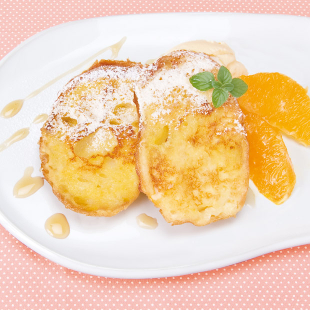 天使のララとカンタンおいしいレシピ オレンジ♡フレンチトースト