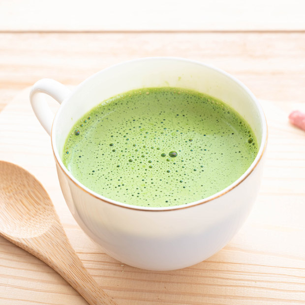 天使のララとカンタンおいしいレシピ 練乳抹茶ラテ