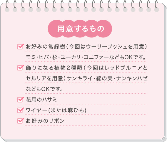 用意するもの