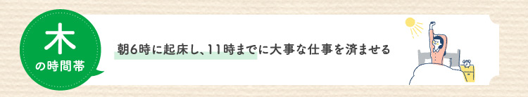木の時間帯