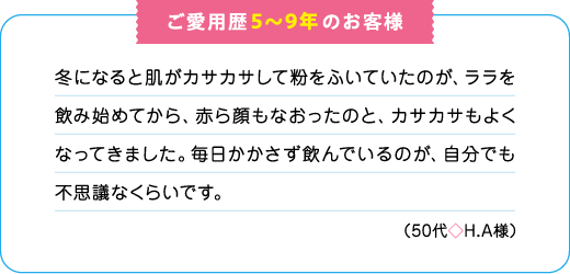 ご愛用歴5〜9年のお客様