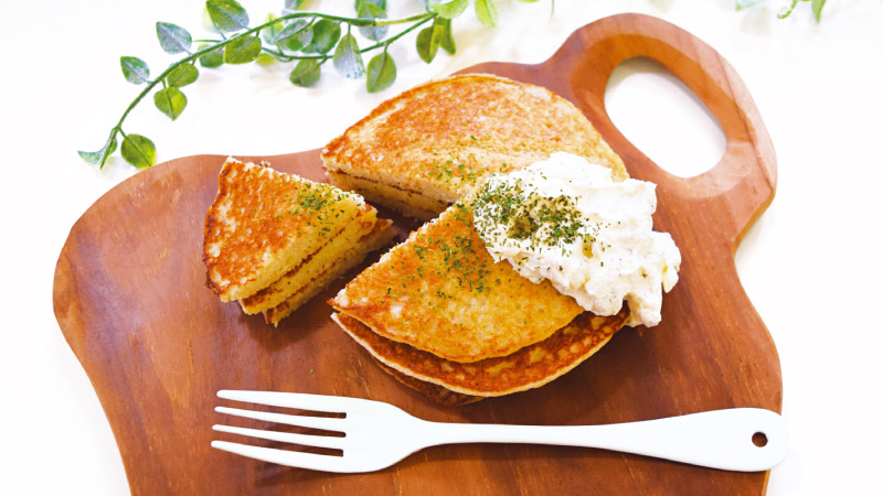 新じゃがのポテトパンケーキ
