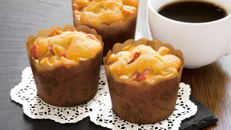 ホットケーキミックスでりんごマフィン
