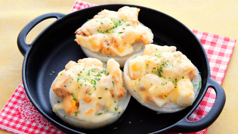 新玉ねぎのしゃきっとオーブン焼き