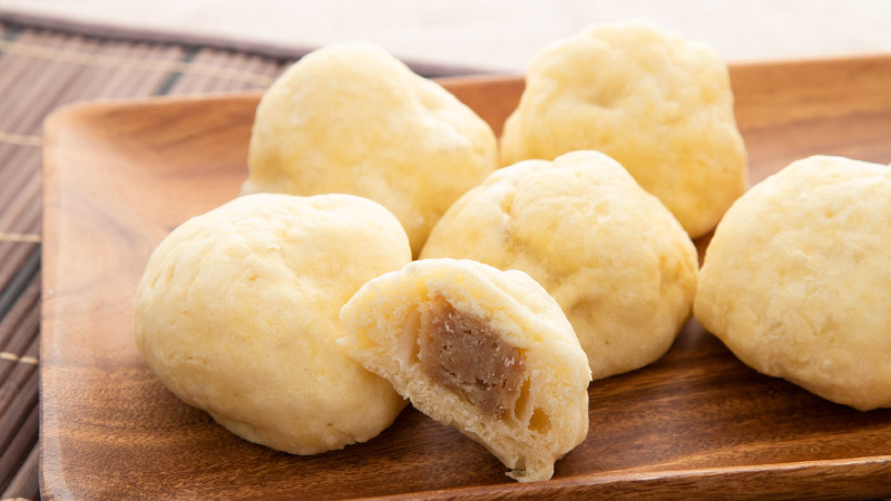 レンジでできるほかほか肉まん