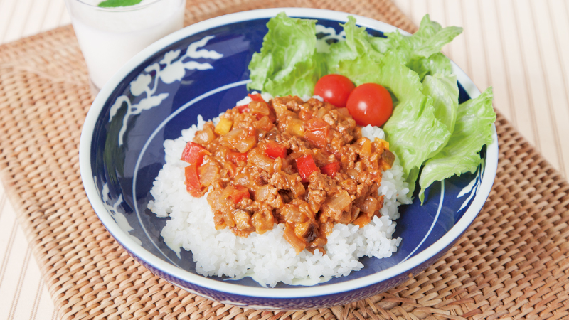 夏野菜の簡単ドライカレー